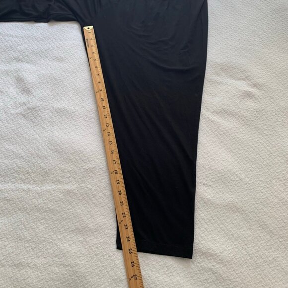 NEW Ava & Viv black pull on elastic waist casual career workout leggings - Picture 7 of 7